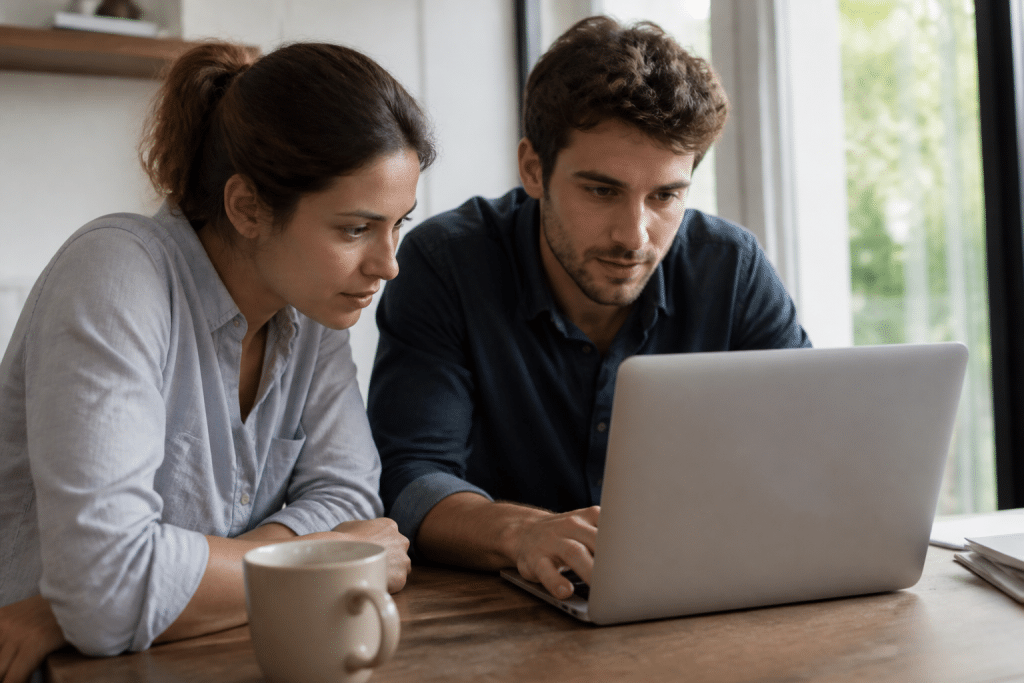 Tableau comparatif trois colonnes agences immobilières en ligne autogestion