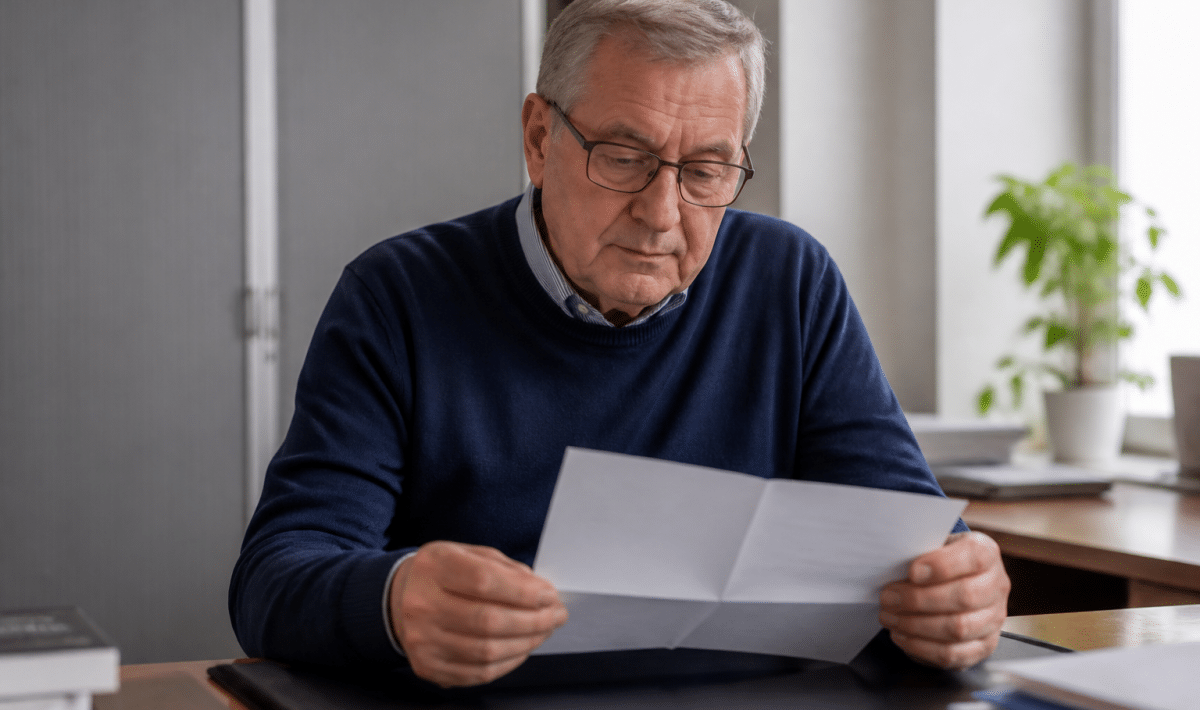 Proprietaire tenant document loyer entre mains bureau