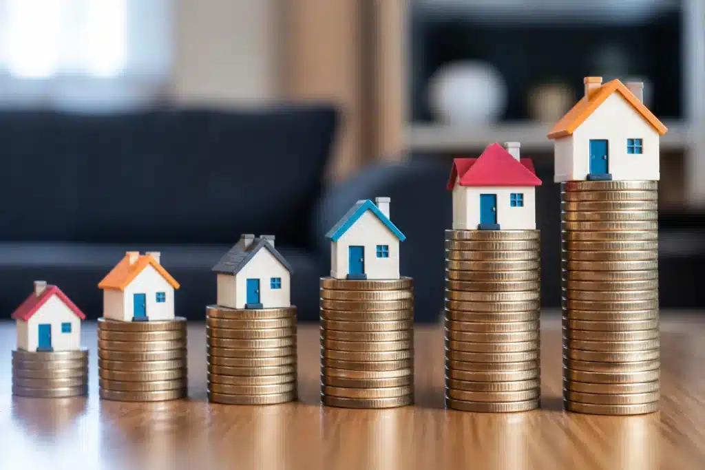 Graphique montrant augmentation dépenses logement depuis années quatre-vingts